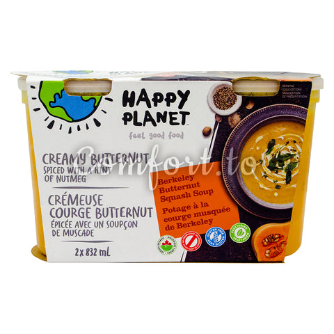 Happy Planet Creamy Butternut Soup, 2 x 832 mL