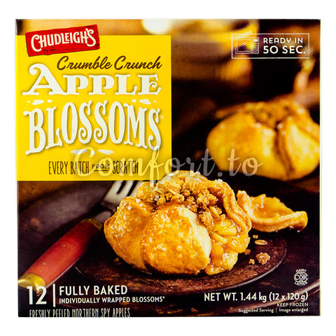Chudleighs Frozen Crumble Crunch Apple Blossoms, 12 x 120 g