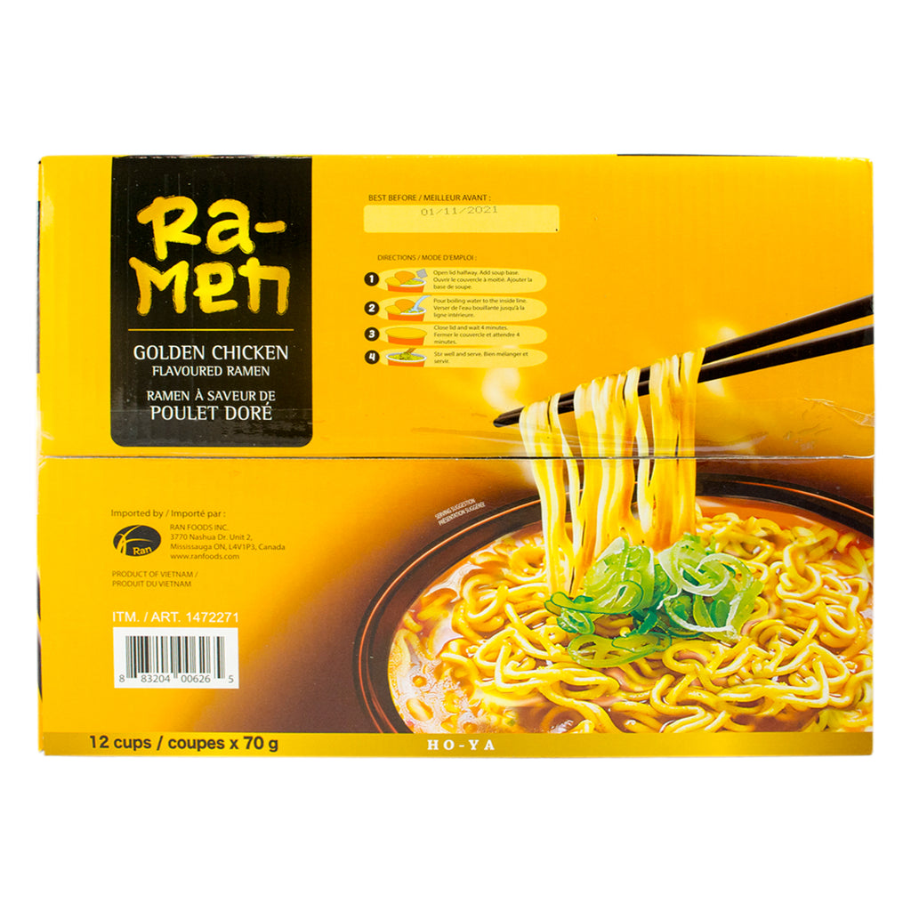 Ho-Ya Golden Chicken Flavoured Ramen, 12 cups