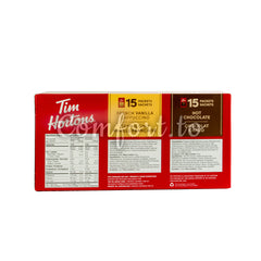 Tim Hortons Hot Chocolate & French Vanilla Cappucino, 30 x 28 g