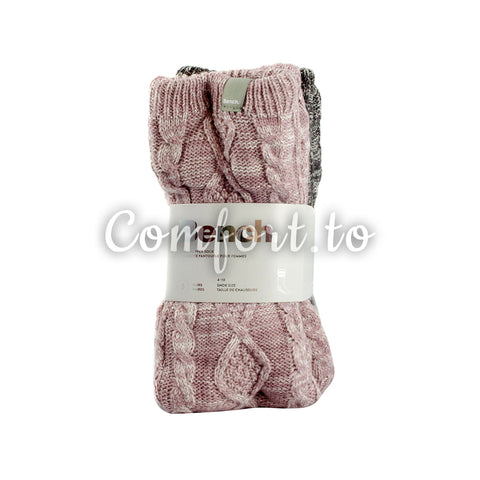 Bench Ladie's Slipper Socks Size 4-10, 3 pairs