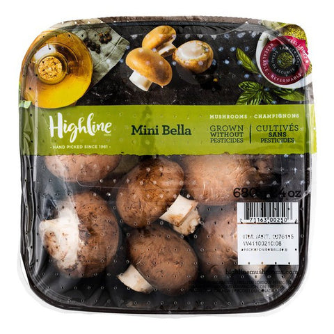 Whole Cremini Mini Bella Mushrooms, 680 g