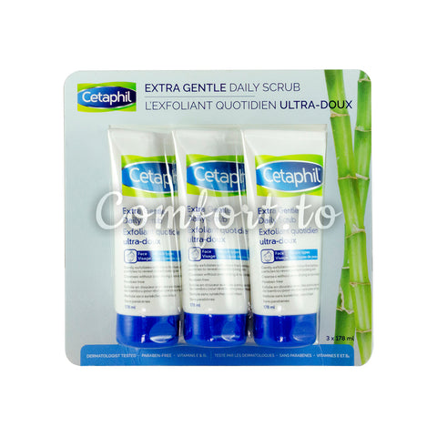 Cetaphil Extra Gentle Daily Scrub, 3 x 178 mL