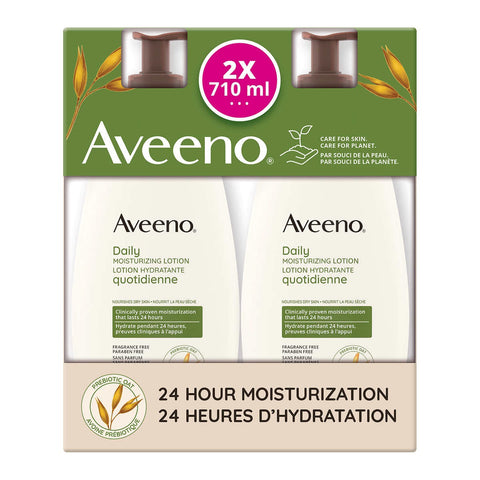 Aveeno Moisturizing Lotion, 2 x 710 ml