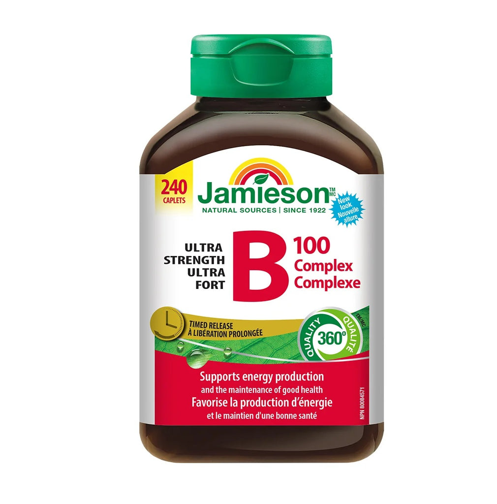 Jamieson Ultra Strength B100 Complex Caplets, 240 caplets