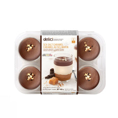 Delici Sea Salt Caramel Whipped Mousse and Cookie Crumbs Desserts, 6 x 76 g