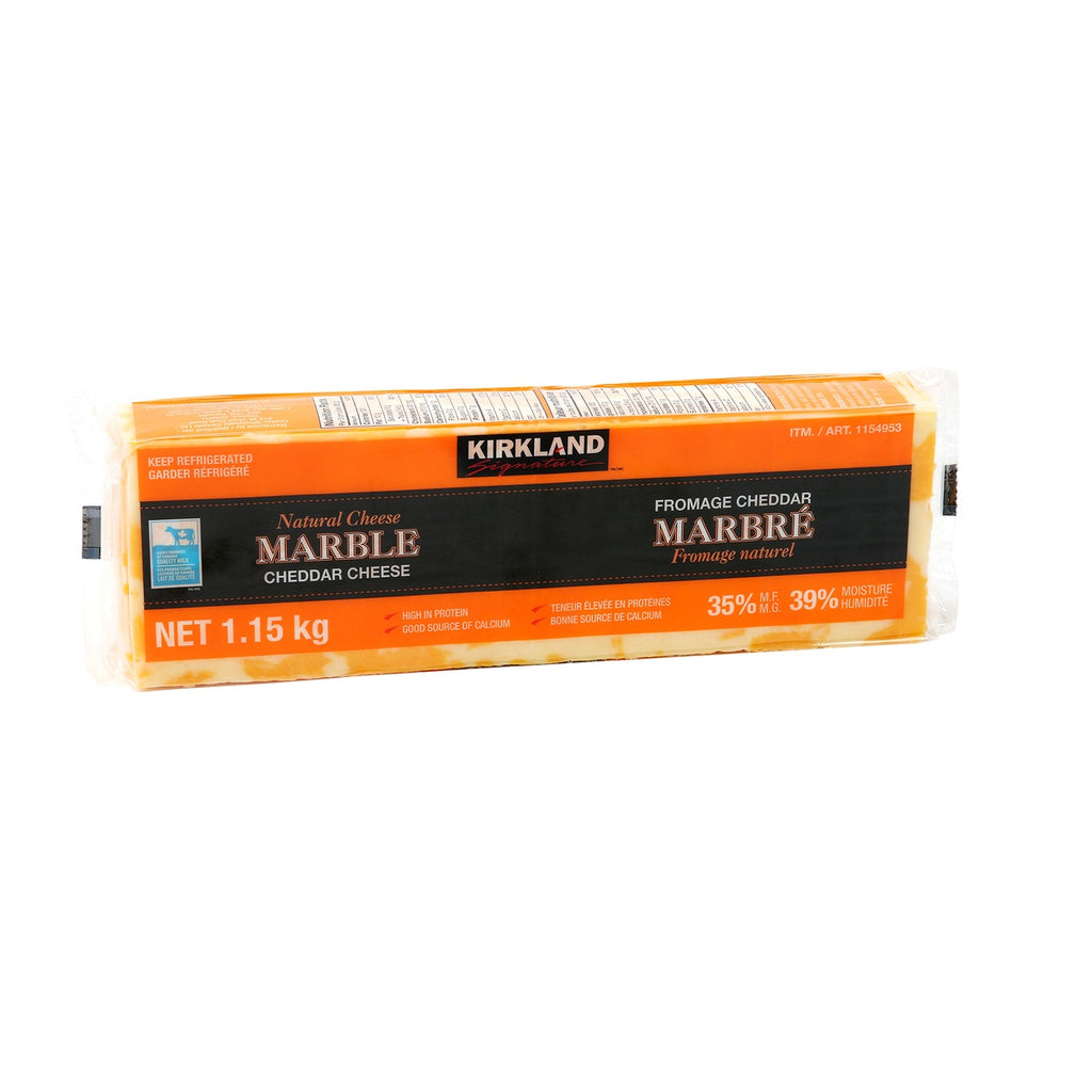 Kirkland Signature Marble Cheddar Cheese, 1.2 kg