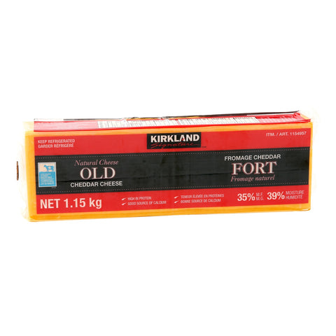 Kirkland Signature Old Cheddar Cheese, 1.2 kg