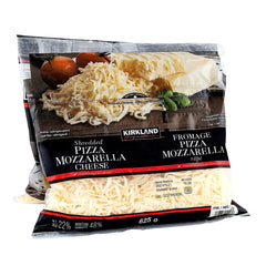 $4 OFF - Kirkland Signature Shredded Pizza Mozzarella Cheese, 2 x 625 g