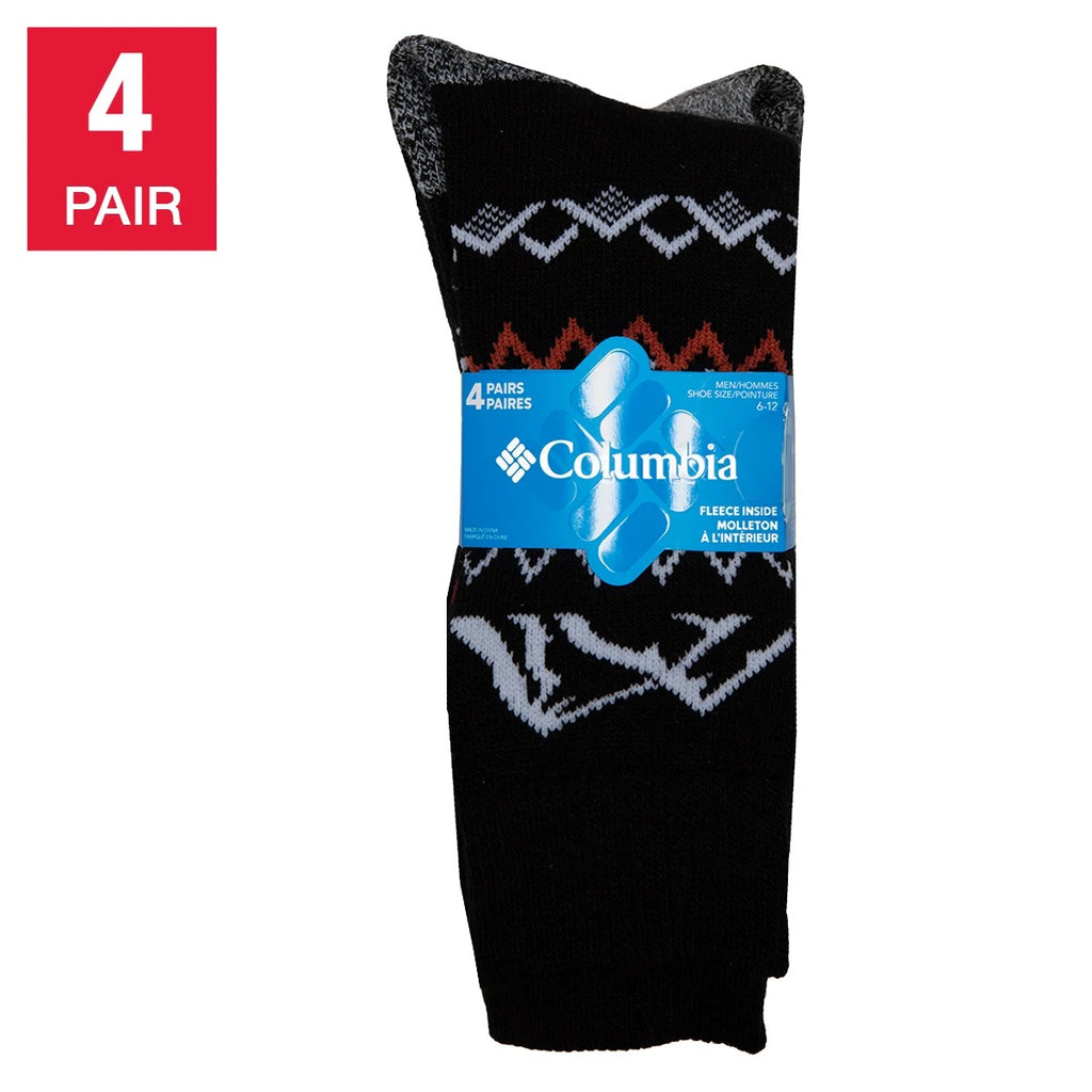 Columbia Men's Thermal Socks, 4 pairs