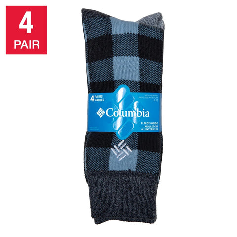 Columbia Men's Thermal Socks, 4 pairs