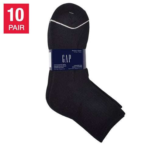 GAP Women's Shortie Crew Socks, 10 pairs