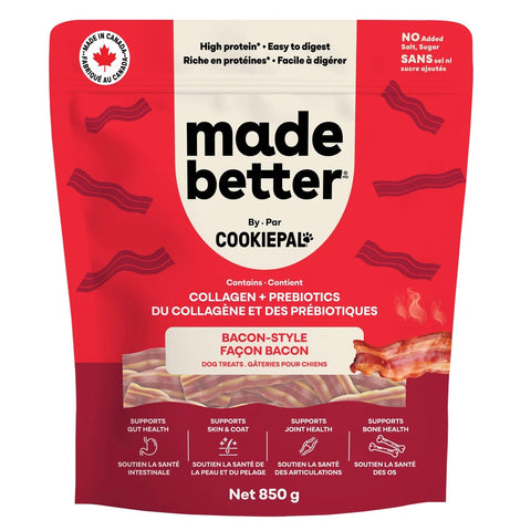 Made Better Collagen and Prebiotic Bacon-Style Dog Treats, 850 g