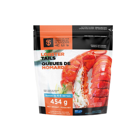 Imperial Seafood Frozen Raw Lobster Tails, 454 g