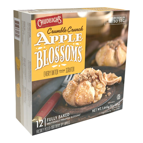 Chudleighs Frozen Crumble Crunch Apple Blossoms, 12 x 120 g