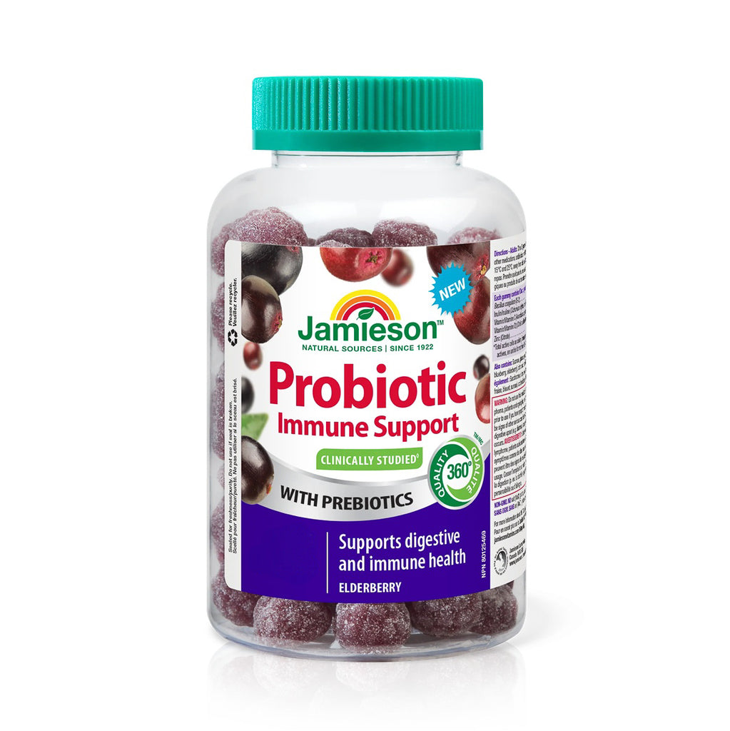 Jamieson Probiotic gummies with prebiotics, 150 gummies