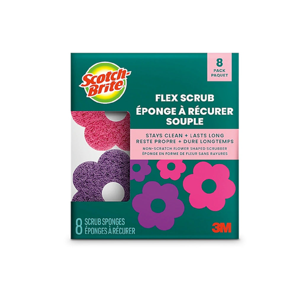 Scotch-Brite Flex Scrub, 8 sponges
