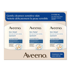 Aveeno Skin Relief Bodywash, 3 x 532 mL