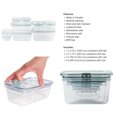 Pullbox Tritan Food Storage Set, 18 pieces