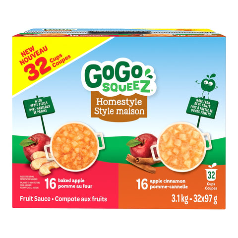 GoGo SqueeZ Fruit Cups, 32 x 97 g