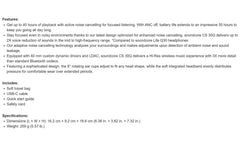 Soundcore CS 30Q Headphones, 1 headphone