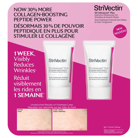 StriVectin SD Advanced PLUS Intensive Moisturizer for Wrinkles & Stretch Marks, 2 x 47 mL