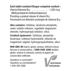 Jamieson B12 Timed Release 1200 mcg, 225 tablets