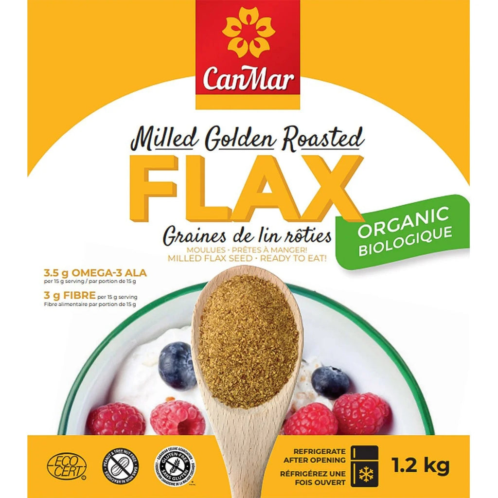Canmar Organic Milled Golden Roasted Flax, 1.2 kg