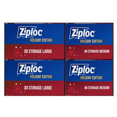 Ziploc Holiday Variety Pack, 156 ziplocs