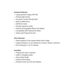 Polaroid Go Gen2 Camera with Film Bundle, 32 films