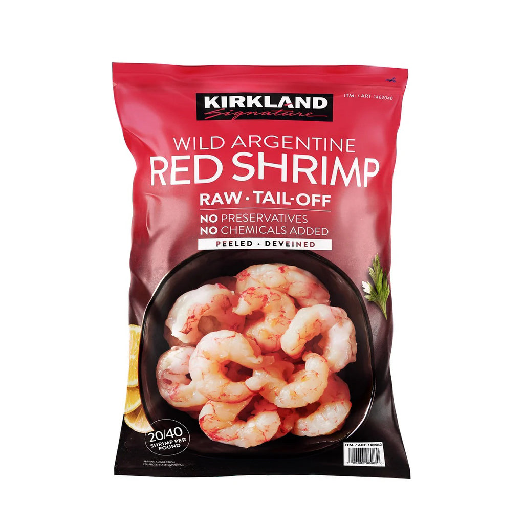 Kirkland Frozen Wild Raw Argentine Shrimp 20/40 tail off, 680 g