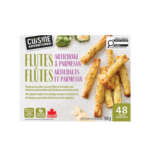 Cuisine Adventure Artichoke & Parmesan Flute, 48 pieces