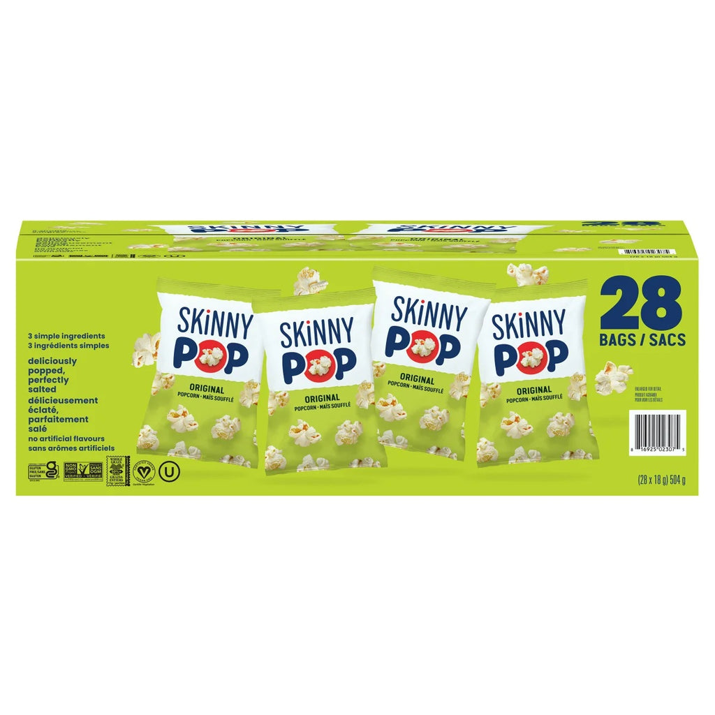 Skinnypop Original Popcorn, 28 x 18 g