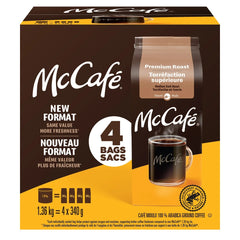 McCafé Premium Roast Coffee, 4 x 340 g