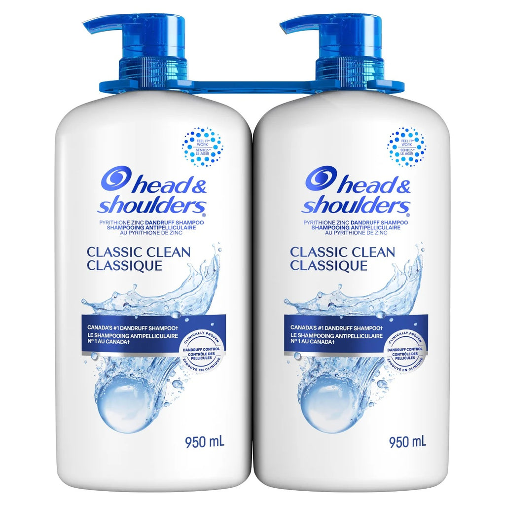 $5.5 OFF - Head & Shoulders Classic Clean Anti-Dandruff Shampoo, 2 x 950 mL