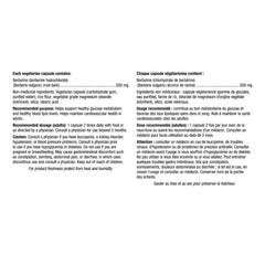 $8 OFF - webber naturals Berberine 500mg, 180 capsules