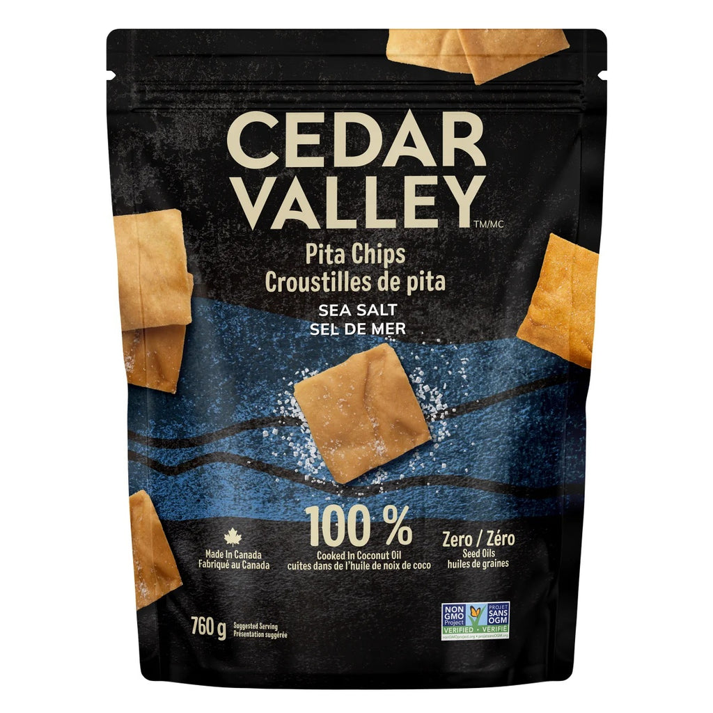 $3 OFF - Cedar Valley Sea Salt Pita Chip, 760 g