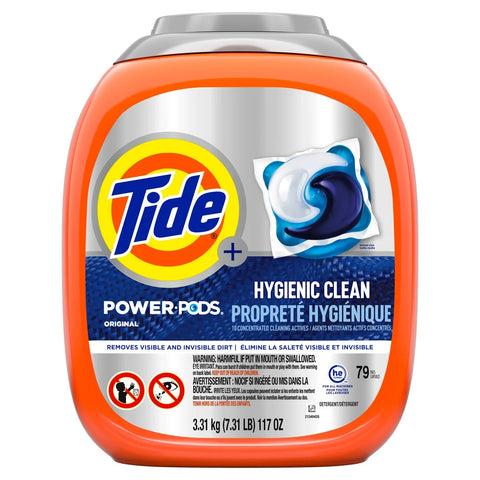 $7 OFF - Tide Power Pods Hygienic Clean Heavy Duty Original, 79 pods