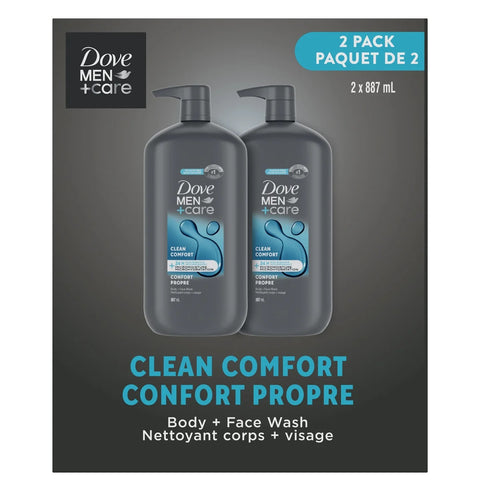 $3.5 OFF - Dove Men+Care Body and Face Wash, 2 x 887 mL