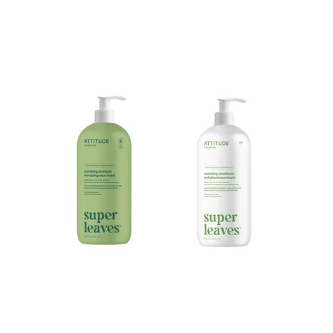 $5 OFF - ATTITUDE Super Leaves Nourishing Shampoo and Conditioner, 2 x 946 mL