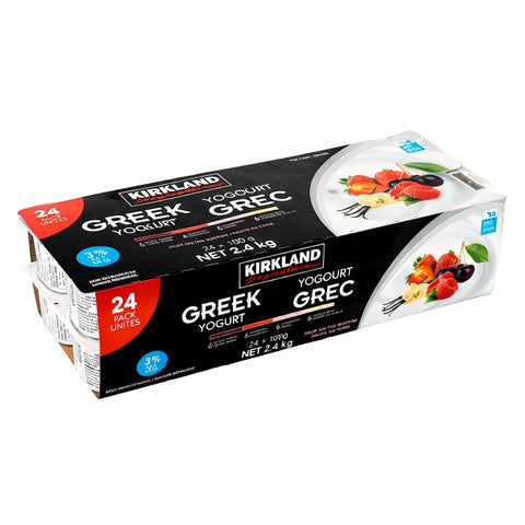 Kirkland Greek Yogourt 3%, 24 x 100 g