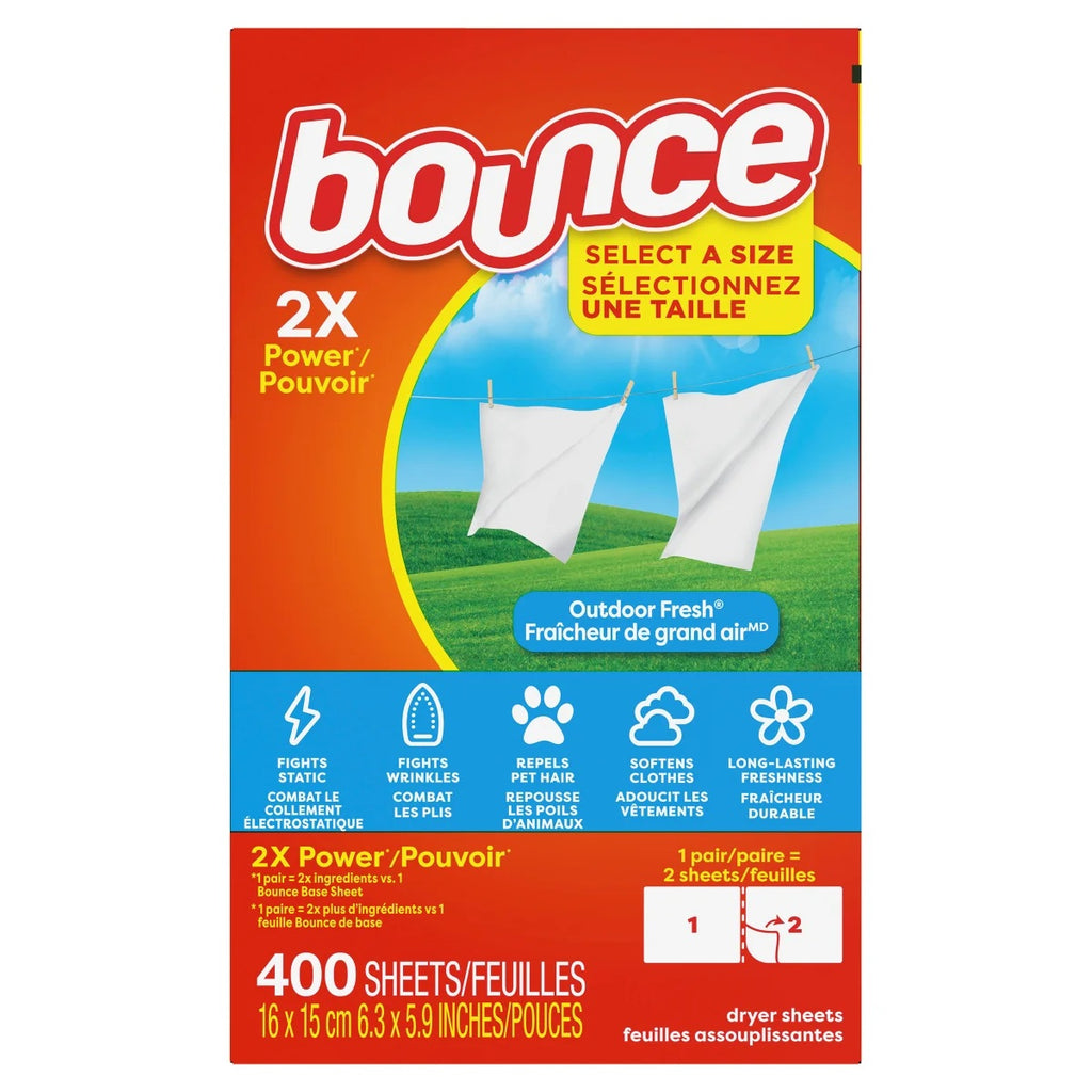 $4 OFF - Bounce Fabric Softener, 400 sheets