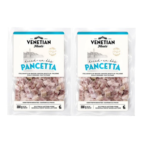 Venetian Diced Pancetta, 2 x 300 g