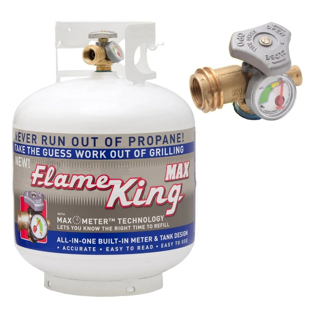 Flame King 20lb Steele Propane Tank with gauge(EMPTY), 1 tank