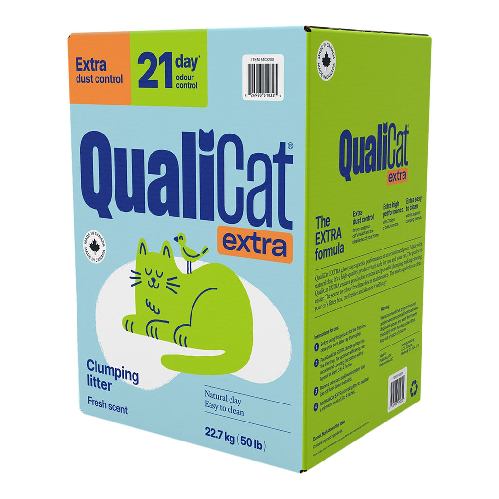 QualiCat Scoopable Cat Litter, 22.7 kg
