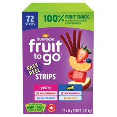 SunRype Fruit To Go Easy Peel Strips, 72 x 14 g