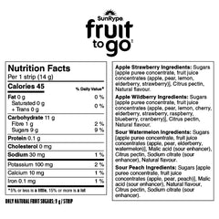 SunRype Fruit To Go Easy Peel Strips, 72 x 14 g
