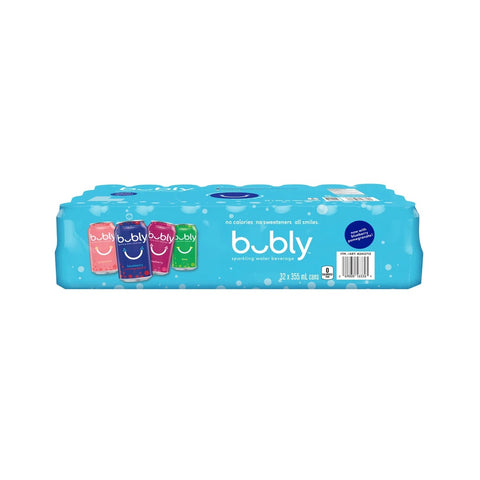 Bubly Variety Pack Blue, 32 x 355 ml