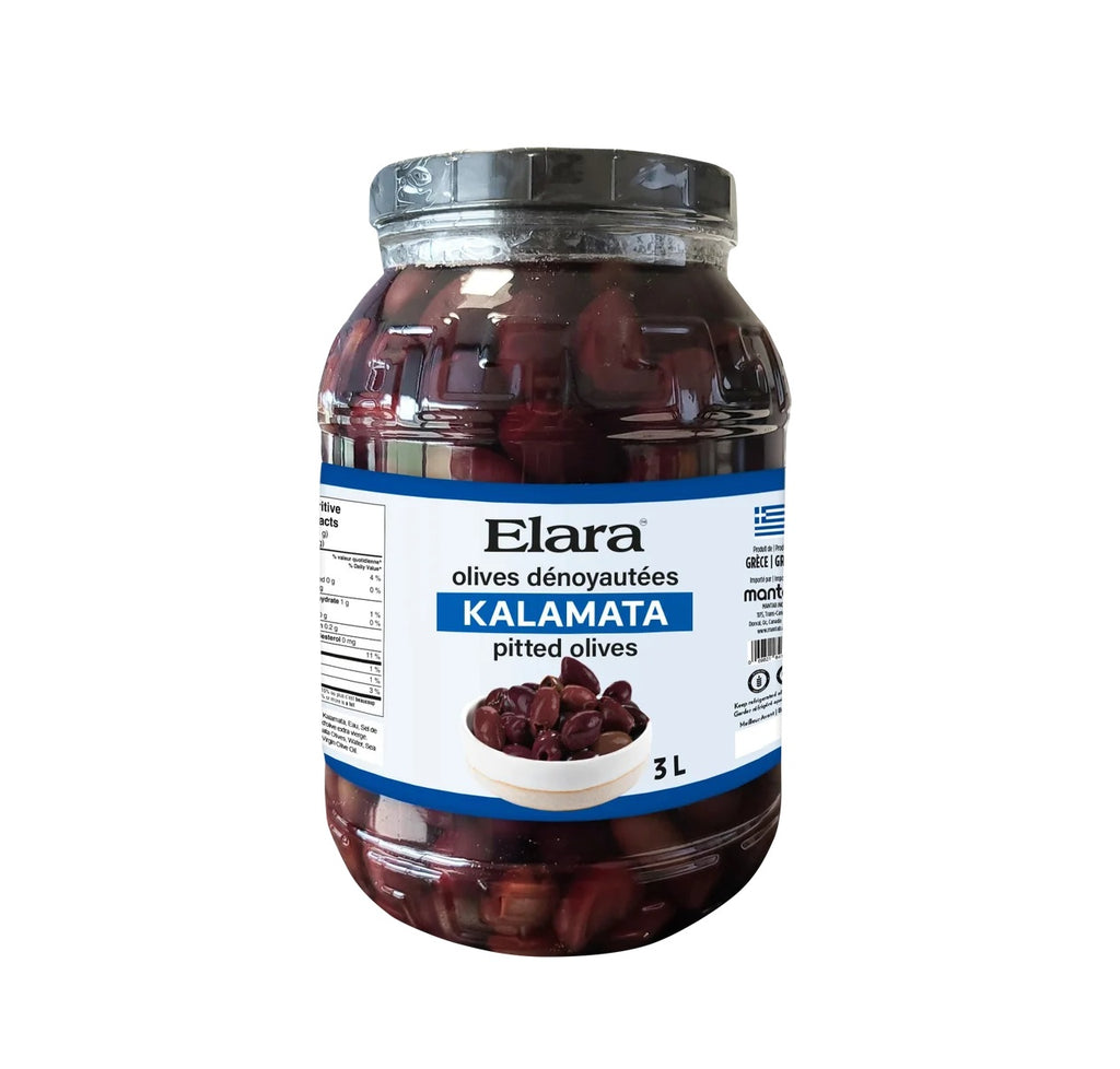 Elara Pitted Kalamata Olives, 3 L