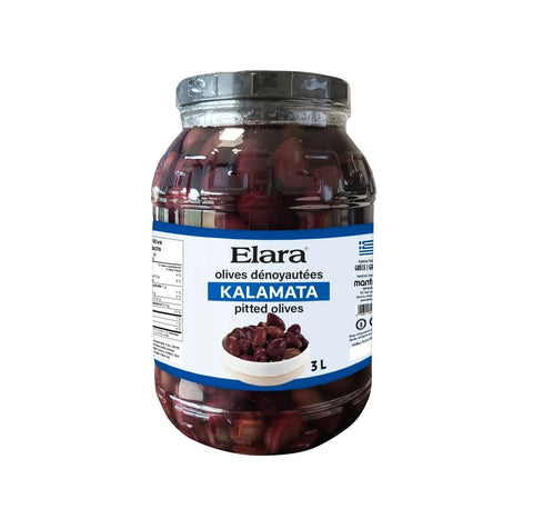 Elara Pitted Kalamata Olives, 3 L